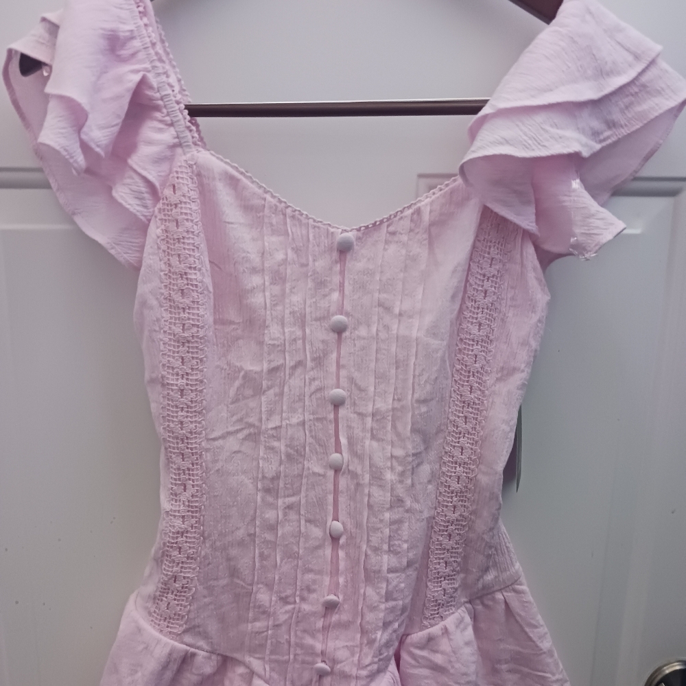 Pink Ruffled Shirt - Picture 2 of 9